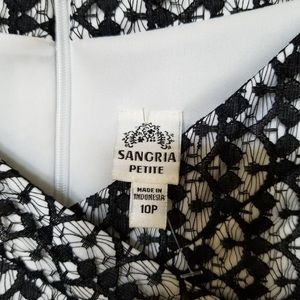 Black and white formal dress